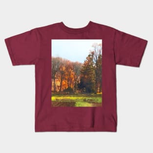 Farms - Autumn Farm With Harrow Kids T-Shirt